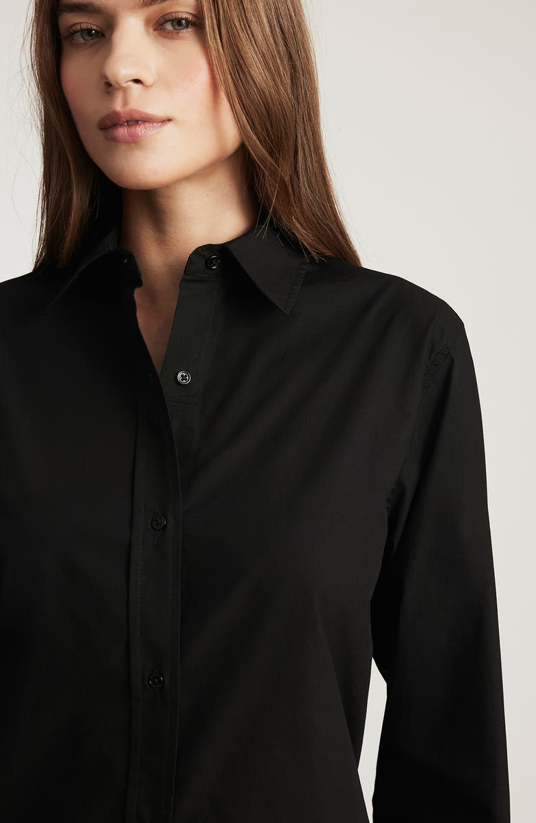 Mavi Jeans Long Sleeve Cotton Button-Up Shirt, Alternate, color, Black