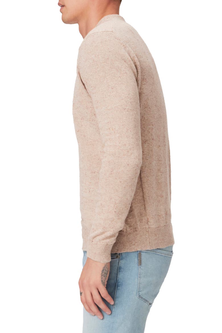 Valdez Cotton & Linen Polo Sweater, Alternate, color, CLOUDED SUNRISE MULTI