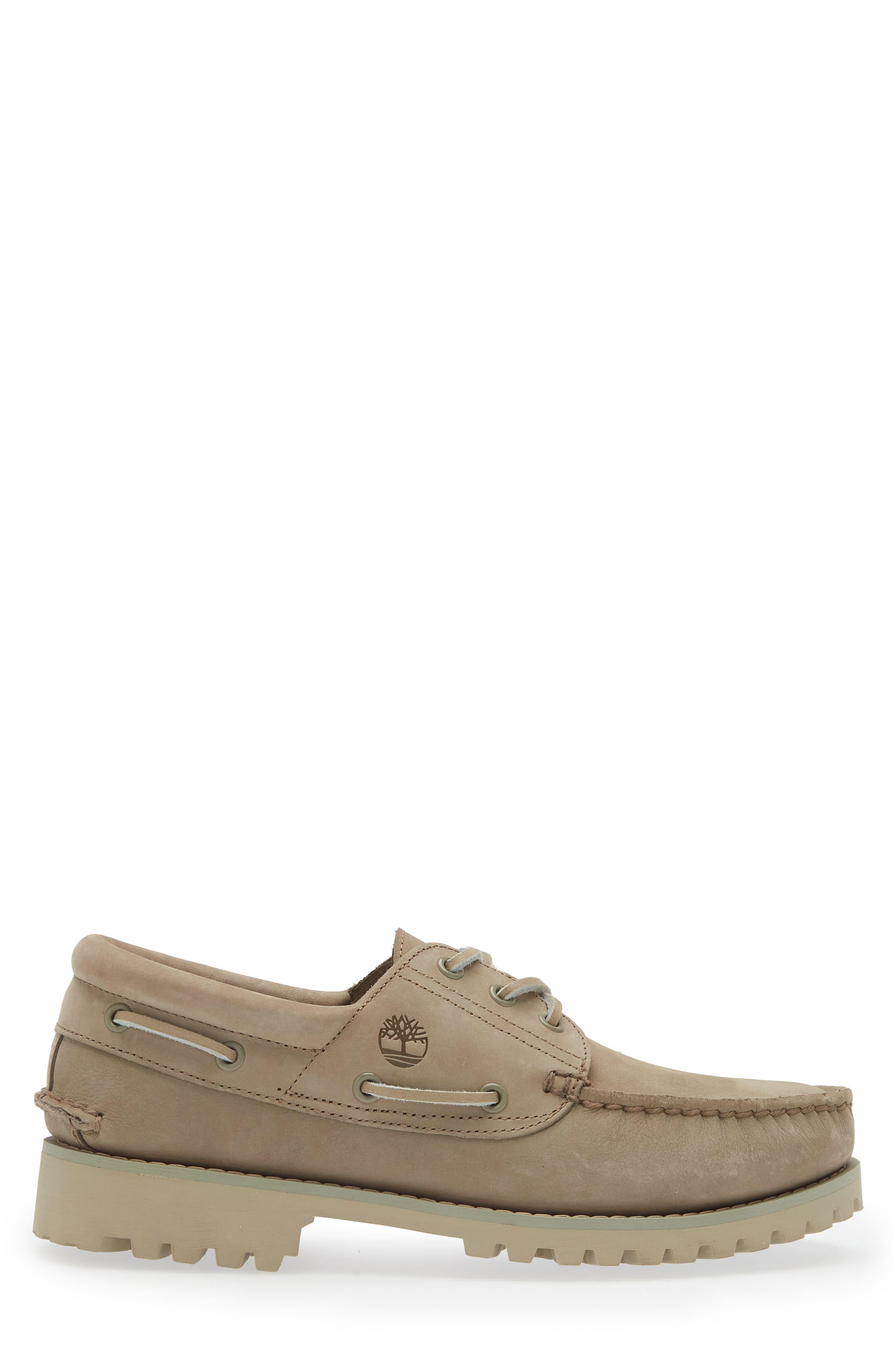 Timberland Authentic 3-Eye Lug Boat Shoe, Alternate, color, 