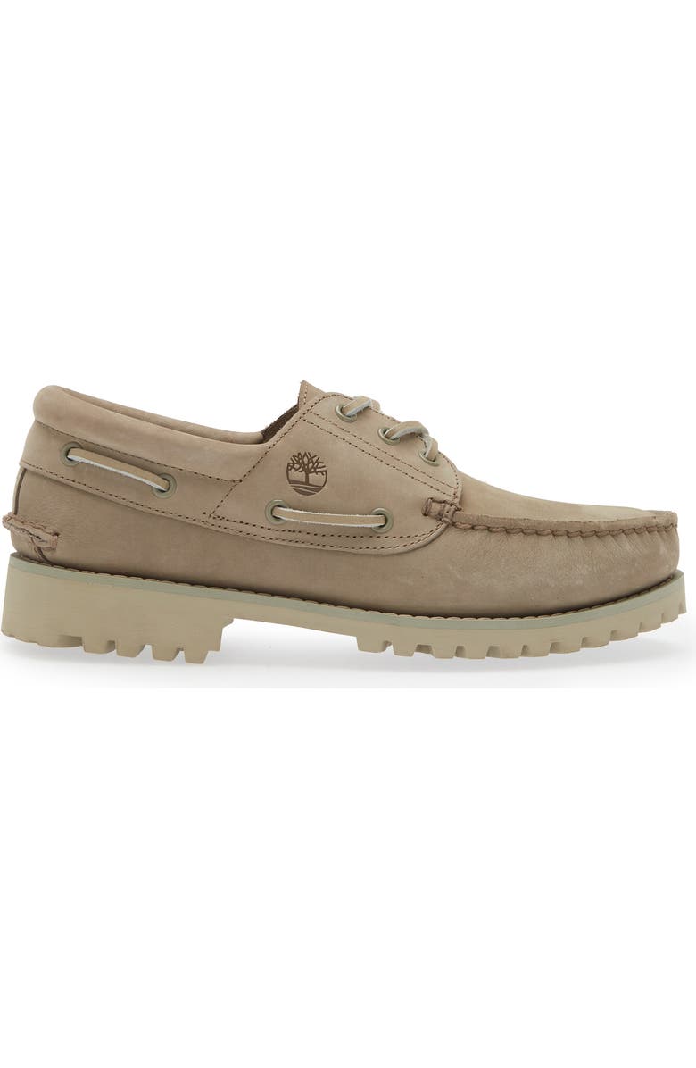 Timberland Authentic 3-Eye Lug Boat Shoe, Alternate, color,
