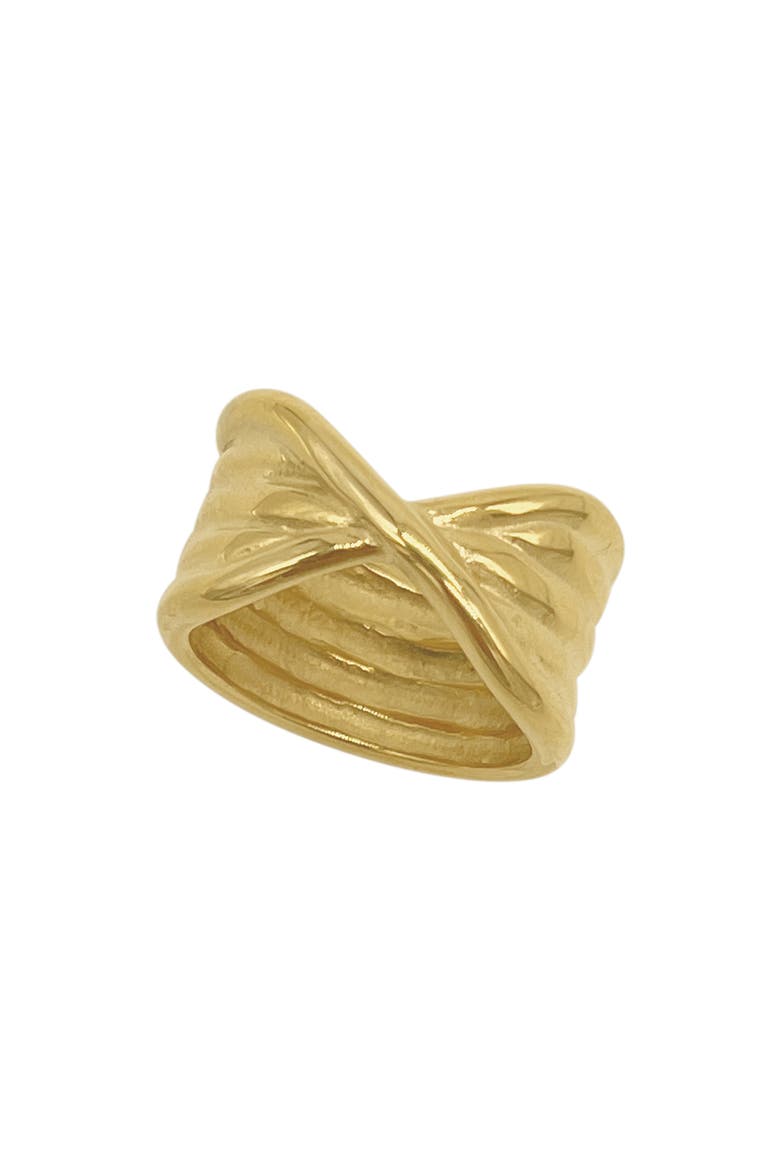 Twisted Wide Band Ring, Alternate, color, GOLD