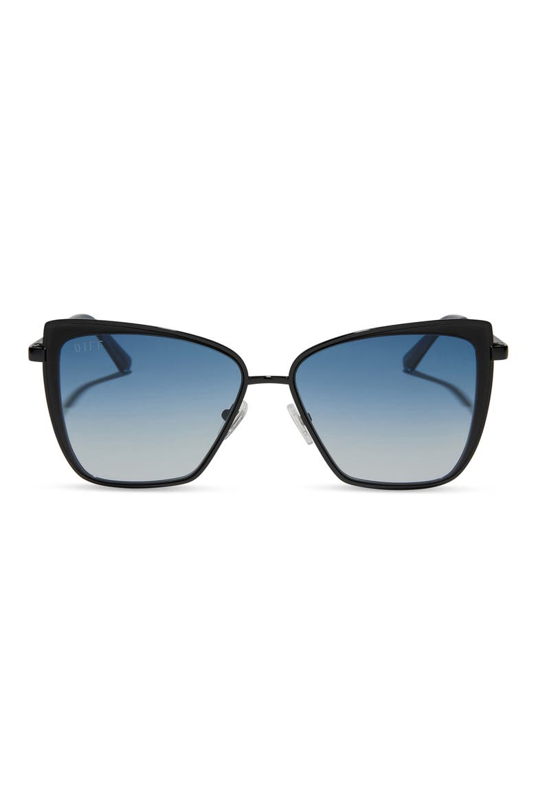 58mm Square Sunglasses, Main, color, OCEAN GRAD LENS