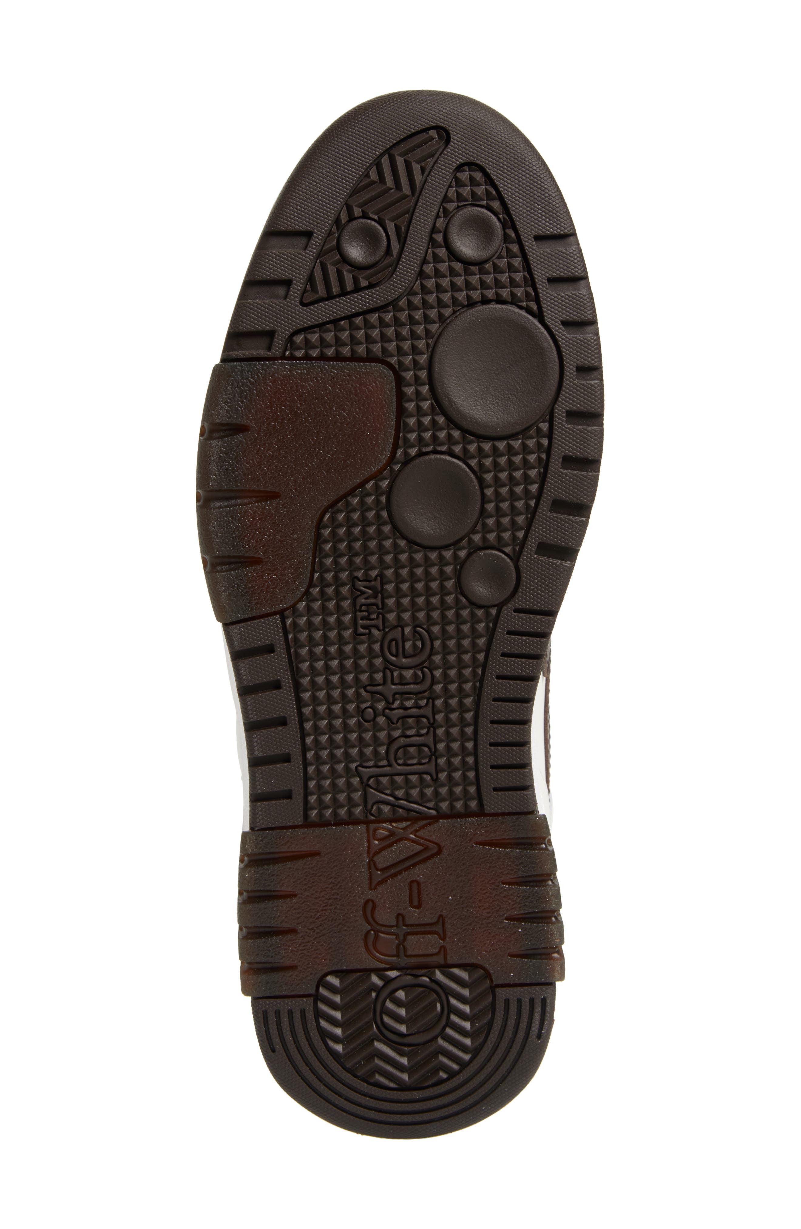 Off-White Out of Office Low Top Sneaker, Alternate, color, White - Chocolate