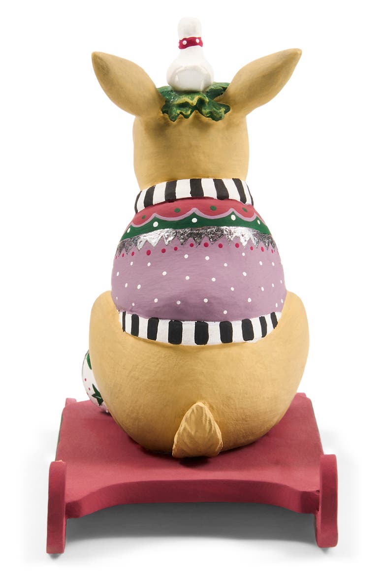 Patience Brewster Mooseltoe Moose Figurine, Alternate, color, RED