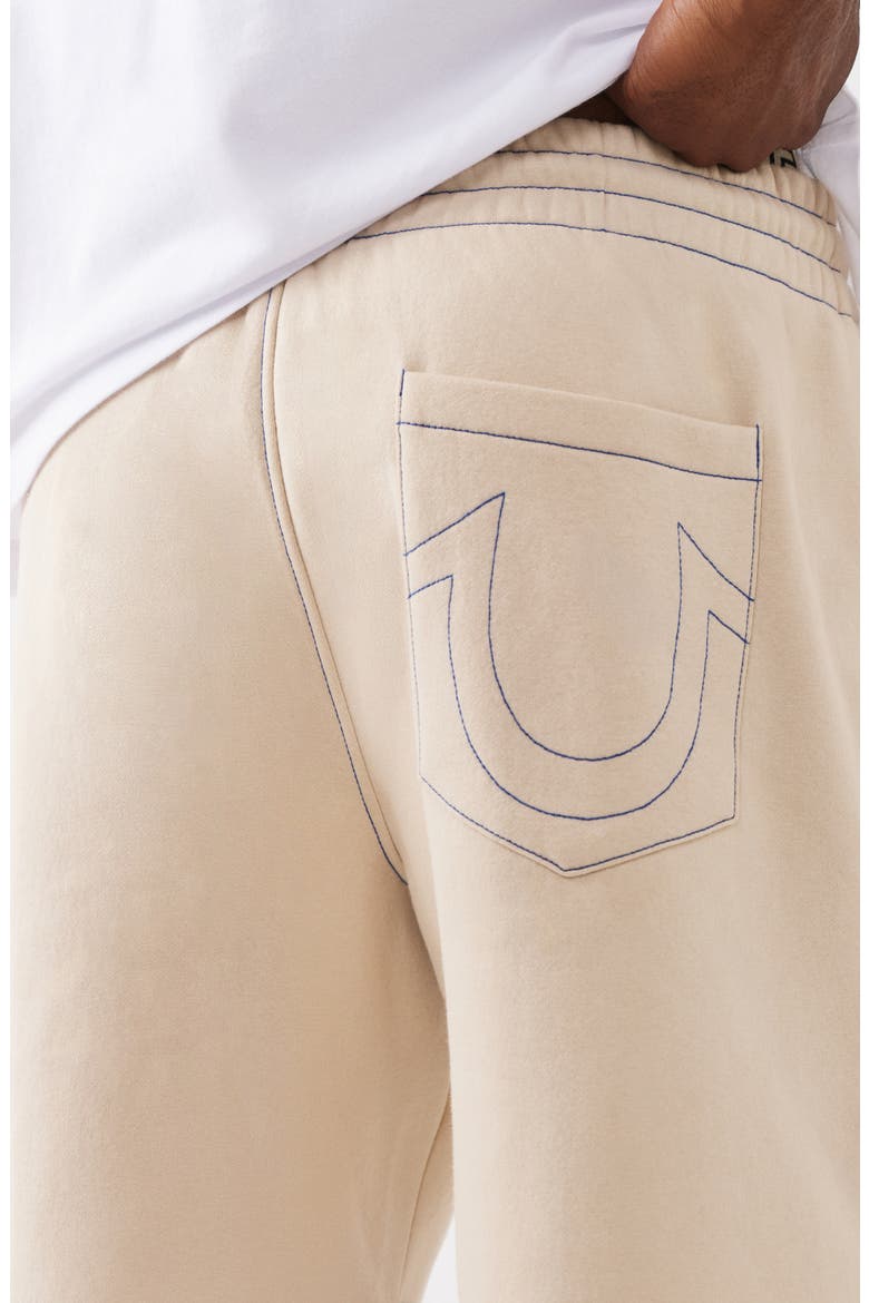 Buddha Contrast Fleece Shorts, Alternate, color, FOG