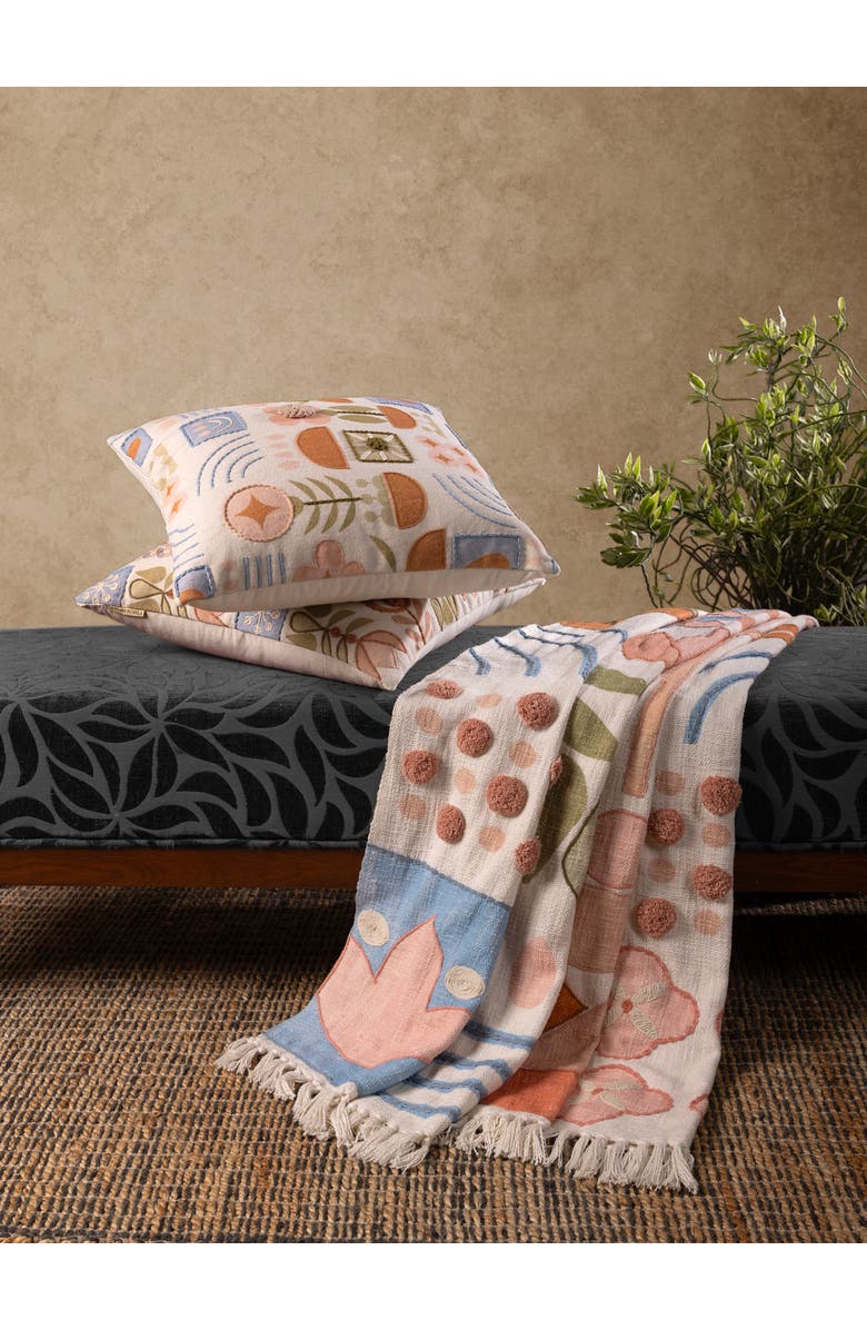 GAURI KOHLI Joel Throw Blanket 50"x60", Alternate, color, Multicolored