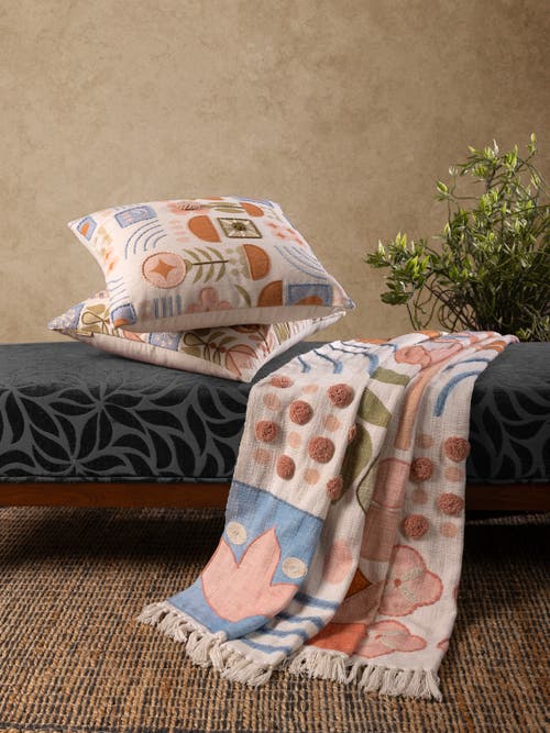 Gauri Kohli Joel Throw Blanket 50"x60" In Multi