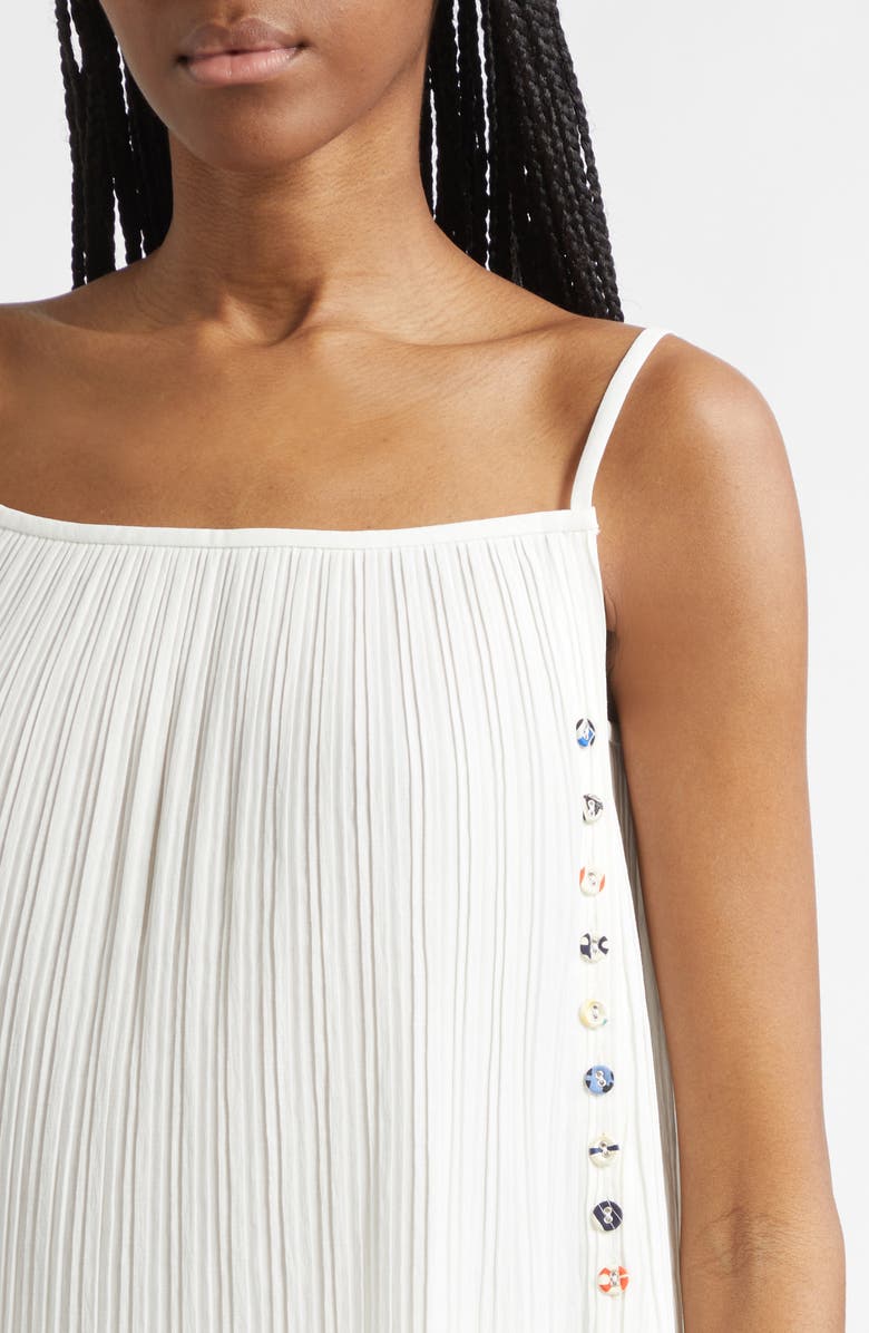 EENK Pleated Side Button Camisole, Alternate, color, Ivory