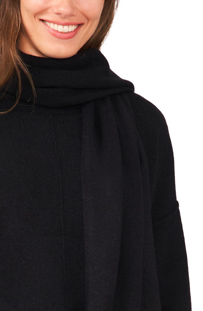 Halogen<sup>®</sup> Crewneck Sweater with Scarf, Alternate, color, 