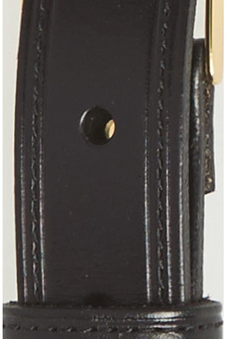 Vachetta Leather Belt, Alternate, color, BLACK