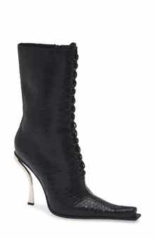 Jeffrey Campbell Rembrandt Pointy Toe Lace-Up Boot