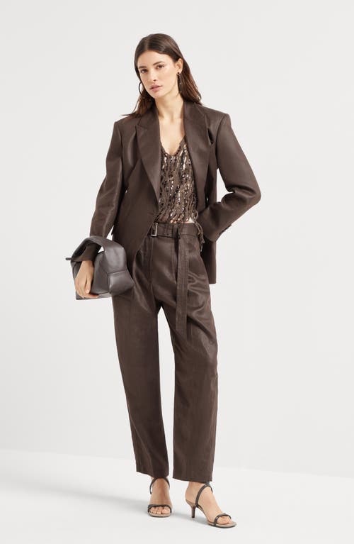 Brunello Cucinelli Ergonomic Chino Trousers In Chocolate