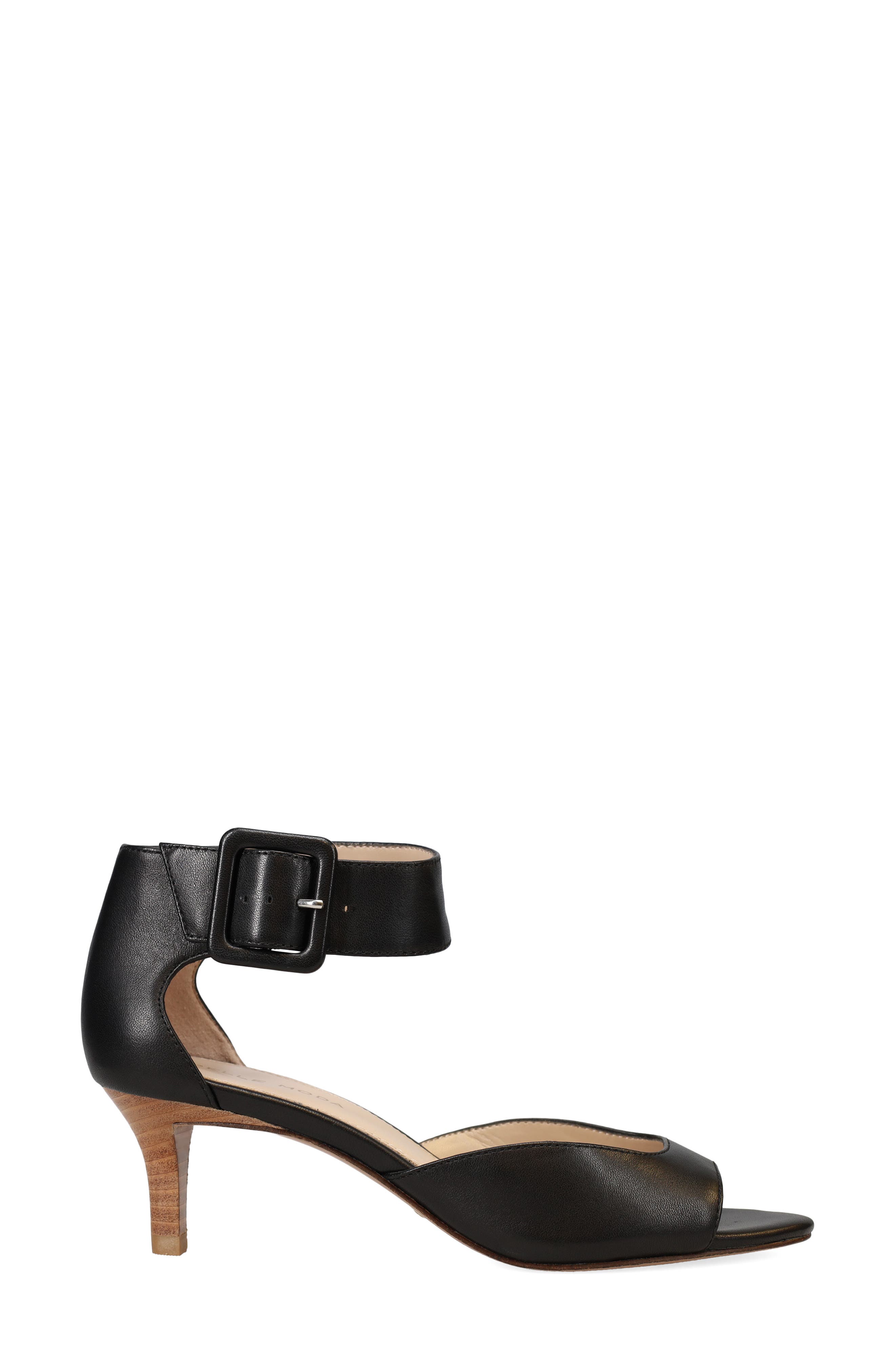 Pelle Moda Berlin Suede Sandal, Alternate, color, Black