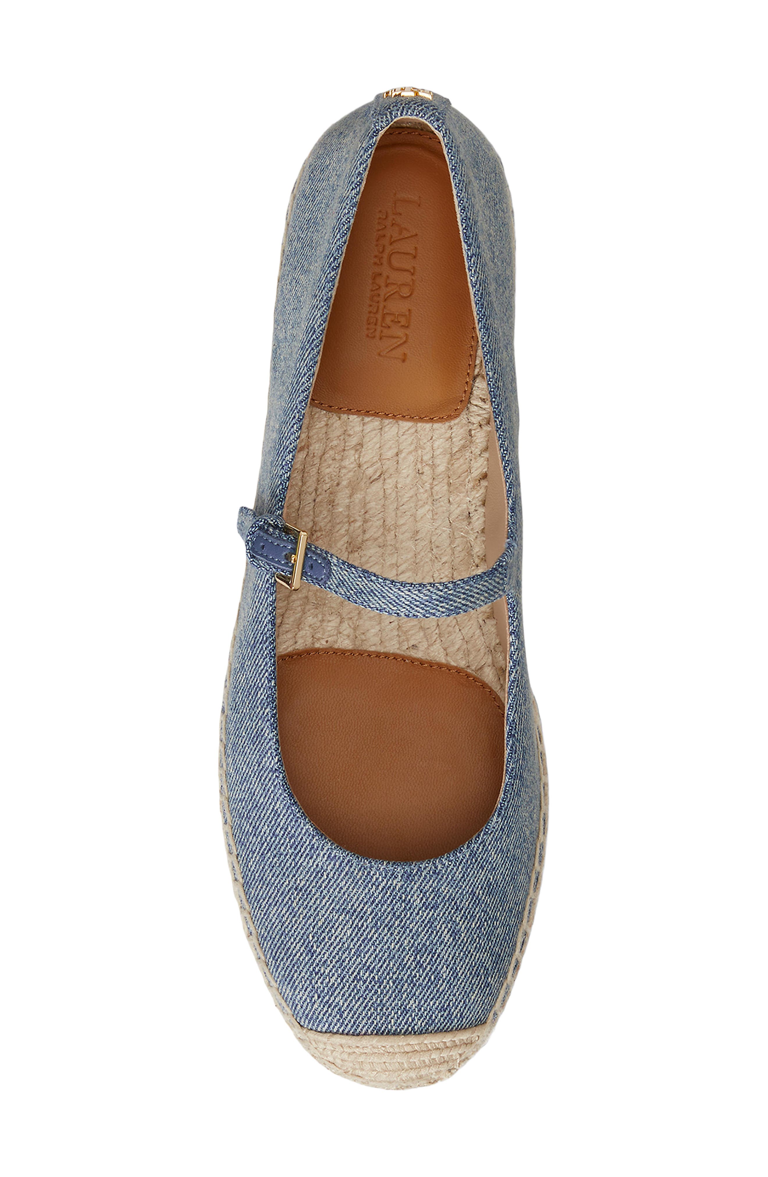 Lauren Ralph Lauren Luize Mary Jane Platform Espadrille, Alternate, color, Blue