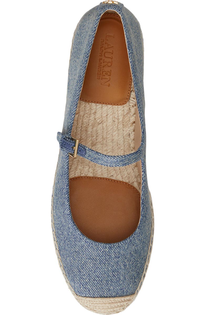 Lauren Ralph Lauren Luize Mary Jane Platform Espadrille, Alternate, color, Blue