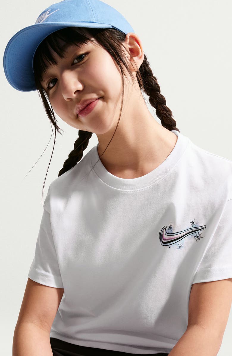 Nike Kids' Airbrush Graphic T-Shirt, Alternate, color, White