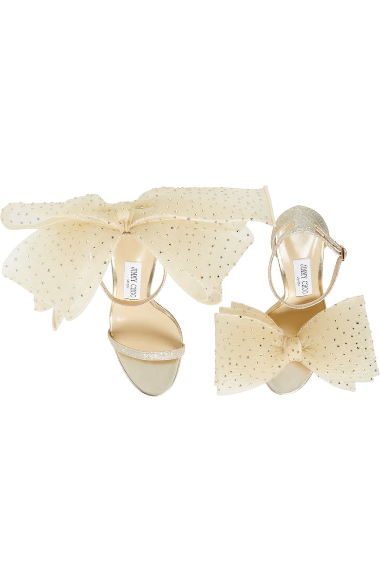 Jimmy Choo Aveline Bow Ankle Strap Sandal, Alternate, color,