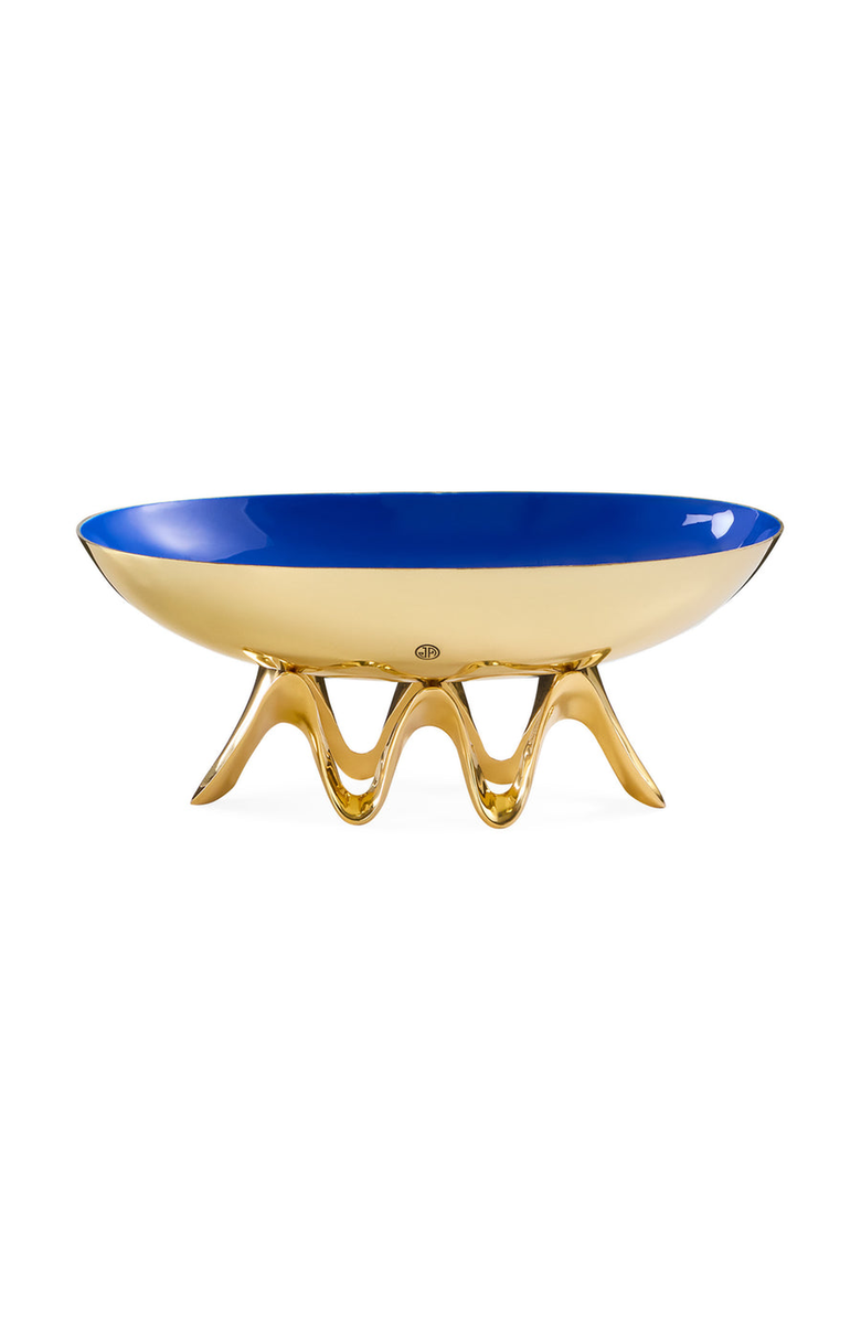 Jonathan Adler Oscar Long Bowl, Main, color, Gold / Blue
