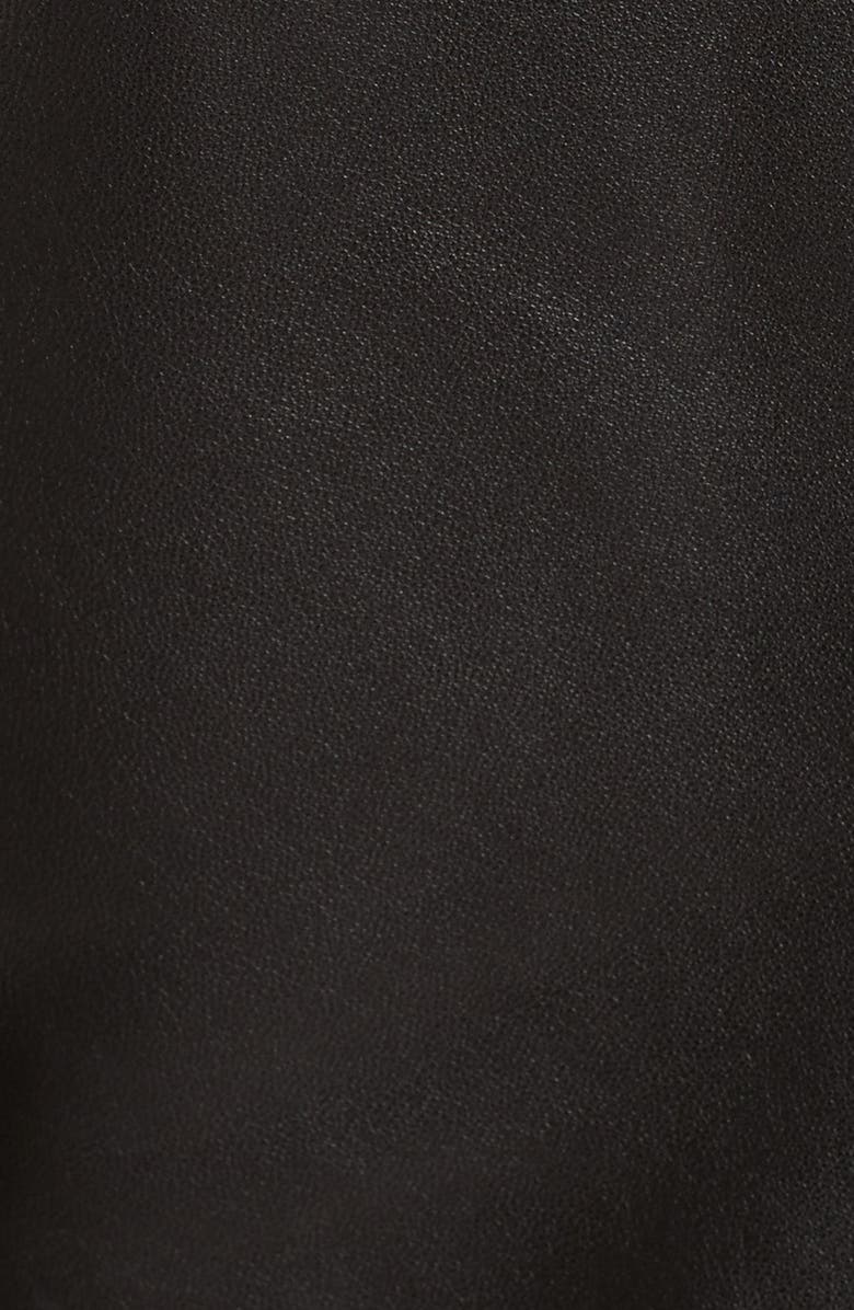 IRO 'Han' Lambskin Leather Moto Jacket, Alternate, color, Black/ Black