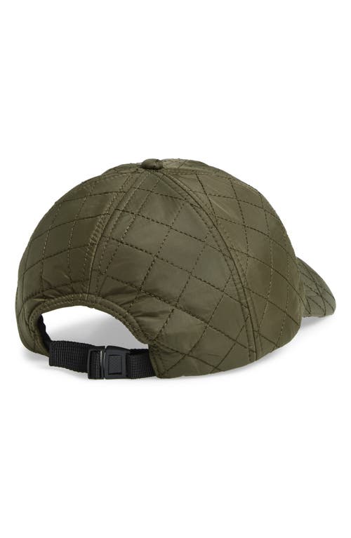 Nordstrom Rack Quilted Baseball Cap In Green