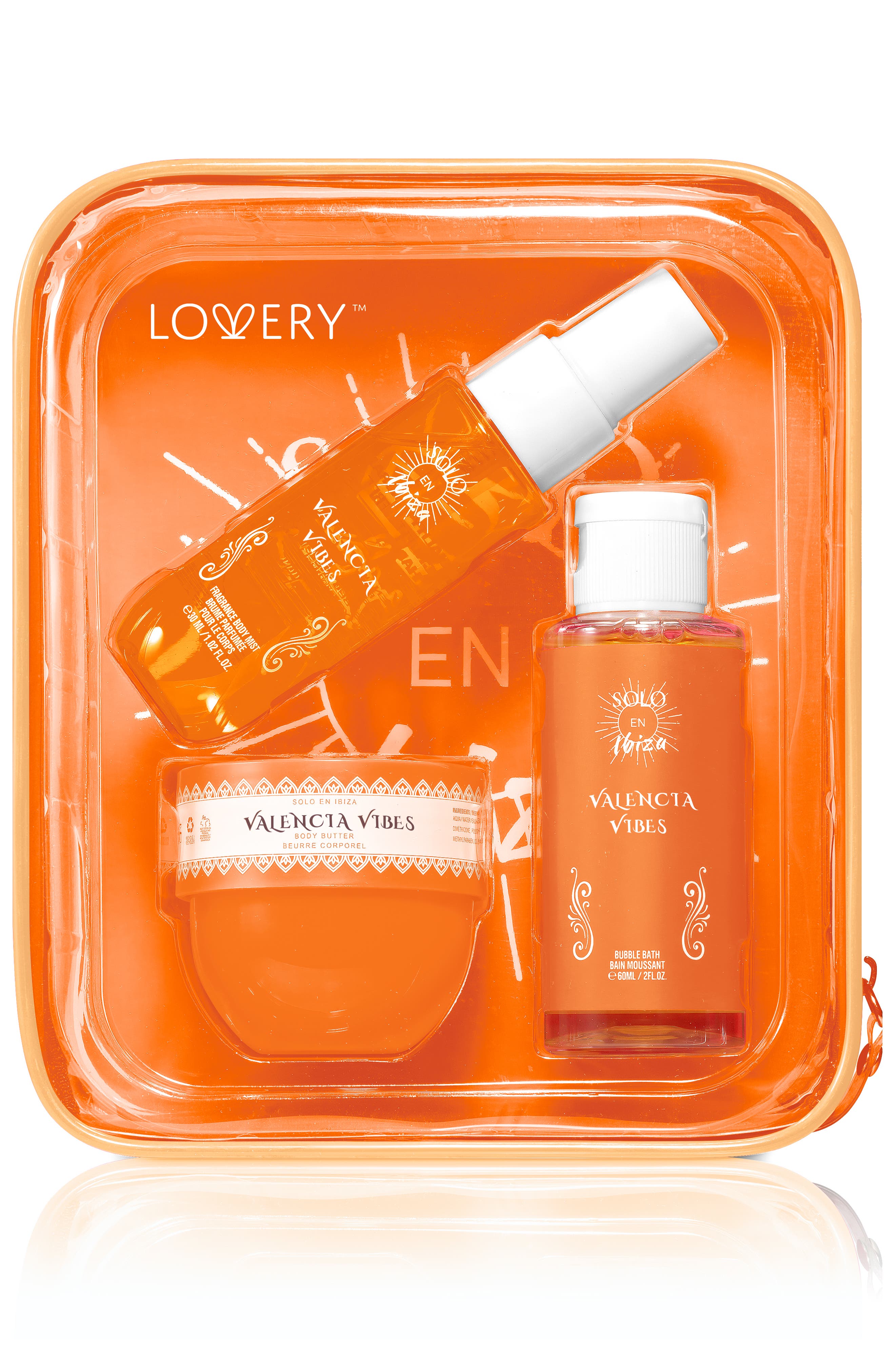 Lovery 4-pc. Bath And Body Care Gift Set In Orange