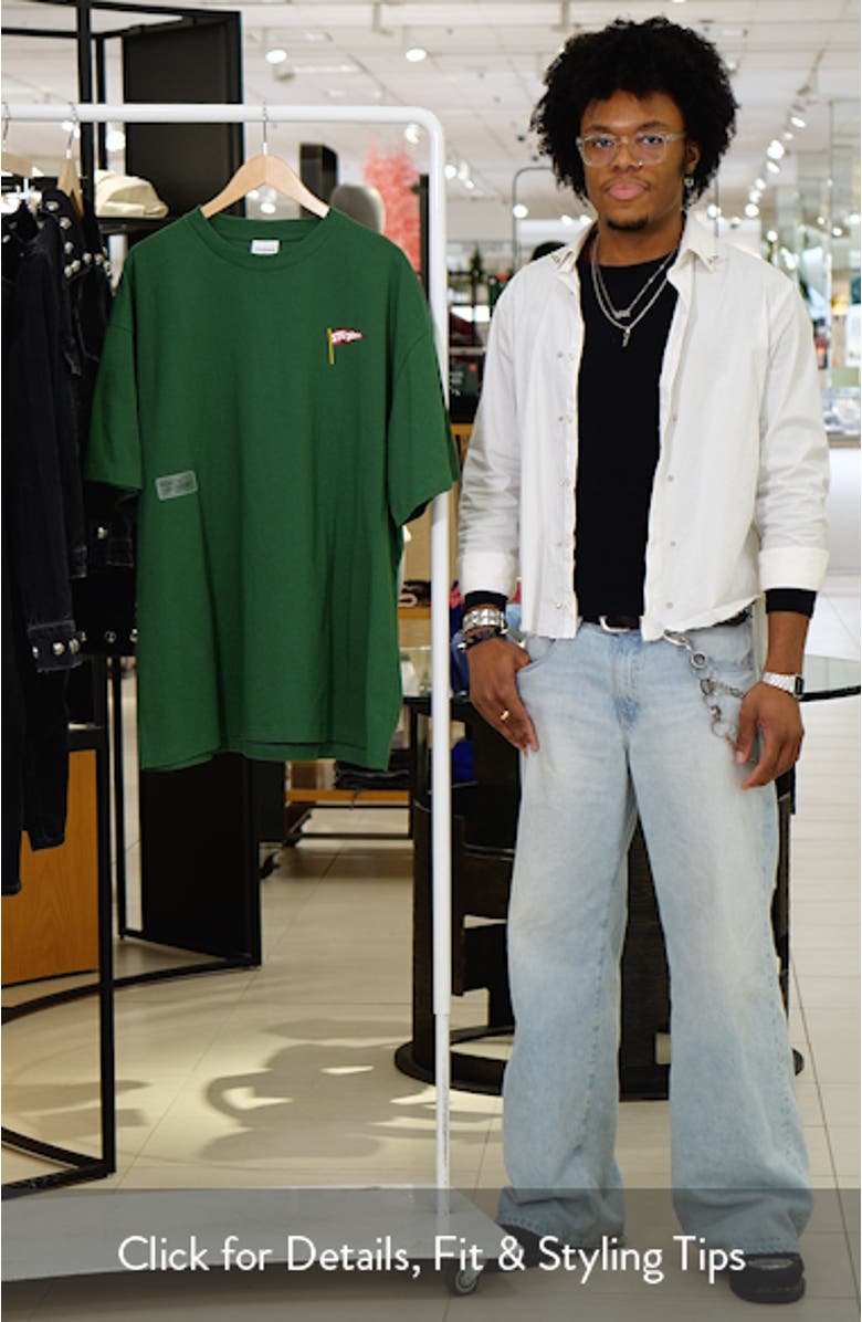 Attendance Oversize Cotton Graphic T-Shirt, sales video thumbnail