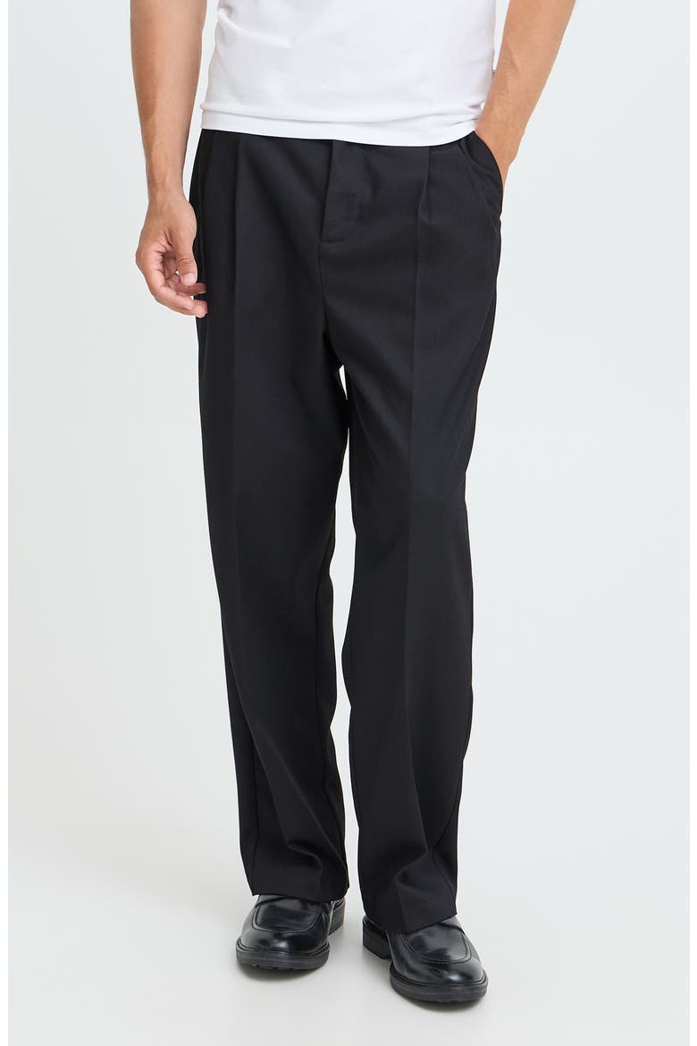 Grant Wide Leg Pleated Trousers, Main, color, BLACK BEAUTY