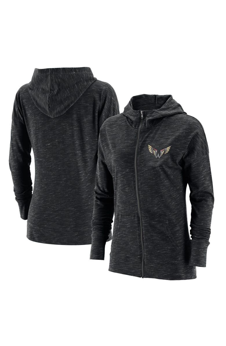 ADPRO Sports Women's Black Philadelphia Wings Primary Logo Full-Zip Hoodie, Main, color, Black