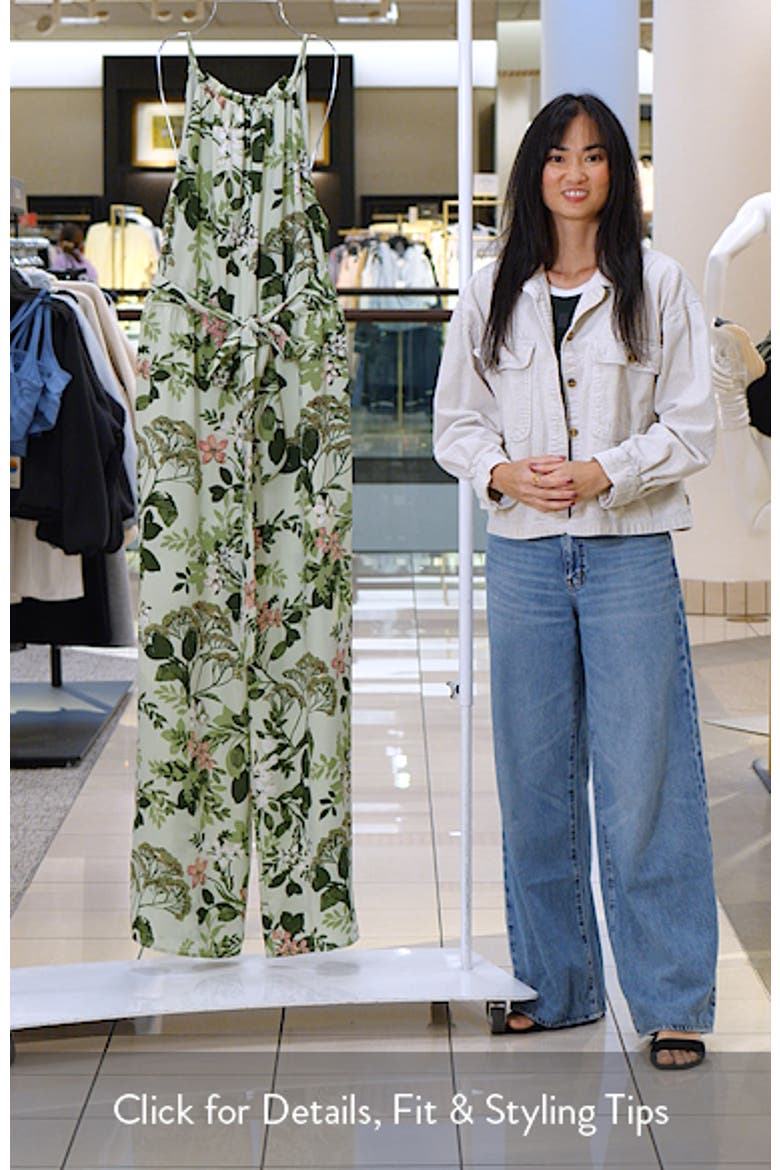 Zane Floral Lighthearted Trapeze Jumpsuit video