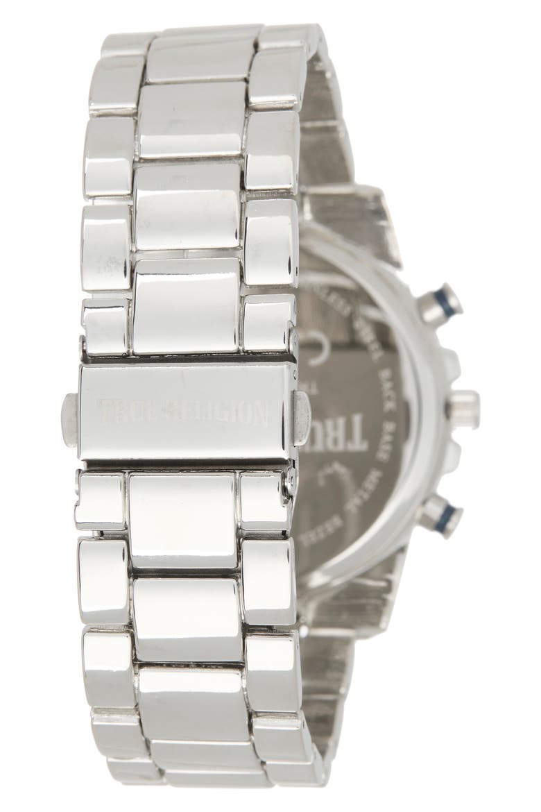 Round Tachymeter Bracelet Watch, Alternate, color, SILVER