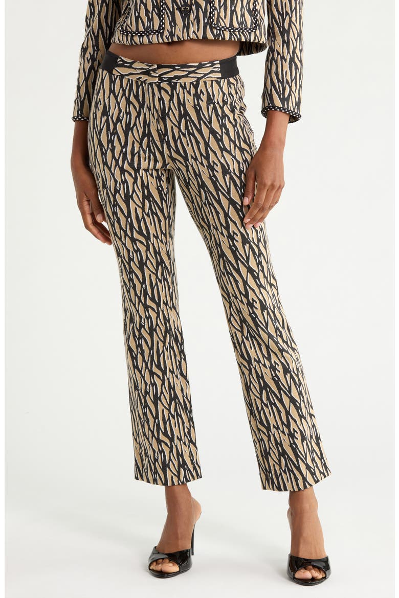 Calliope Abstract Print Straight Leg Pants, Main, color, SHADOW TWIG SMALL WARM SAND