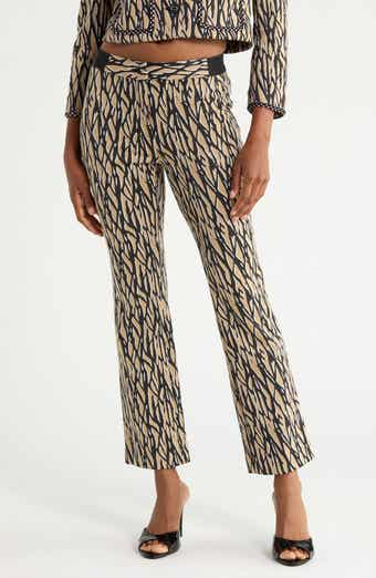 Calliope Abstract Print Straight Leg Pants