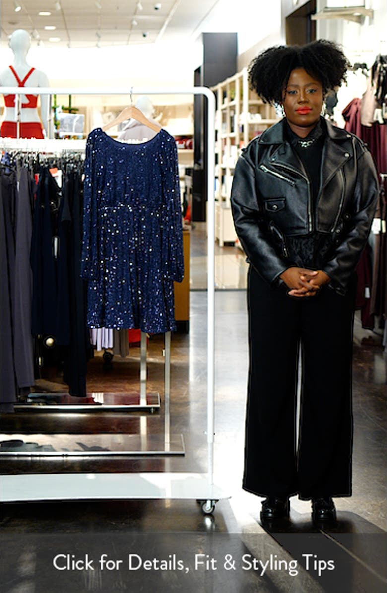 Kids' Long Sleeve Sequin Dress, sales video thumbnail