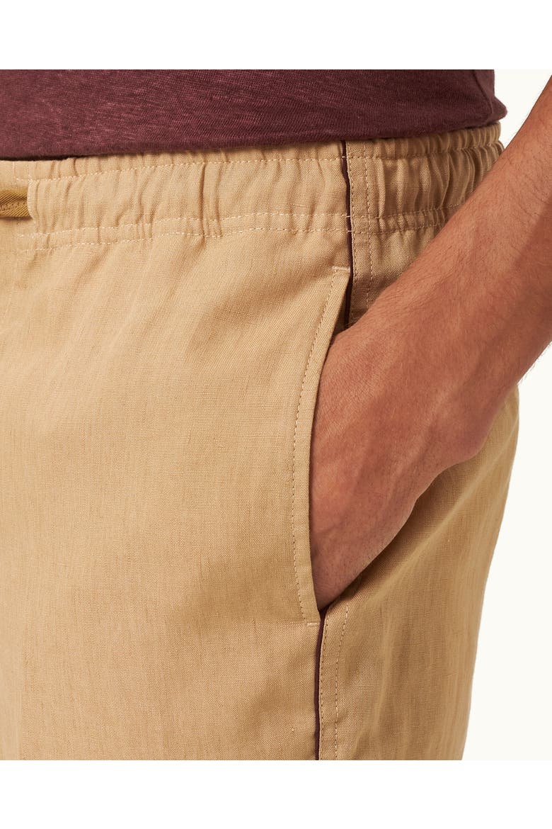 Alex Piping Relaxed-Fit Trousers, Alternate, color, BISCUIT/DAMSON