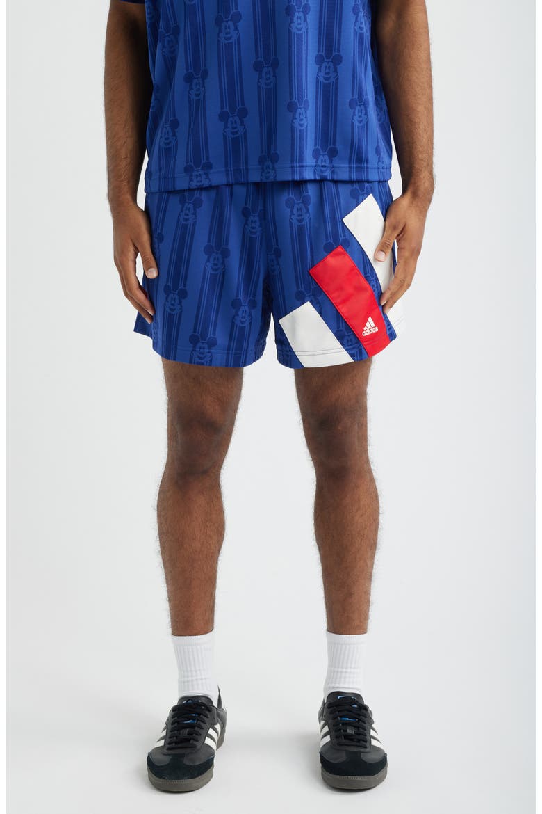 x Brain Dead Disney Football Shorts, Main, color, VICTORY BLUE