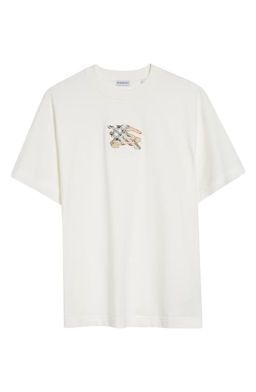 Burberry Seth Ekd Cotton Jersey T-shirt In White