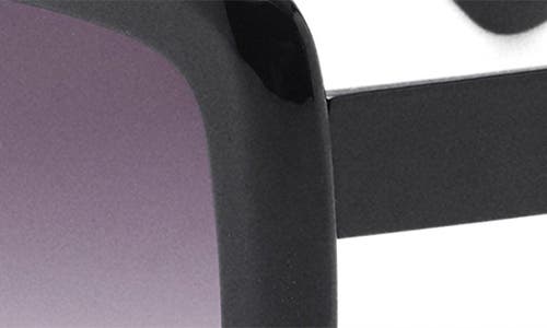 Mango Gradient Square Sunglasses In Black