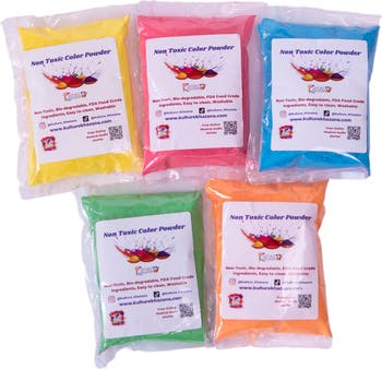 KULTURE KHAZANA 5-Pack Holi Non-Toxic Color Powder | Nordstrom