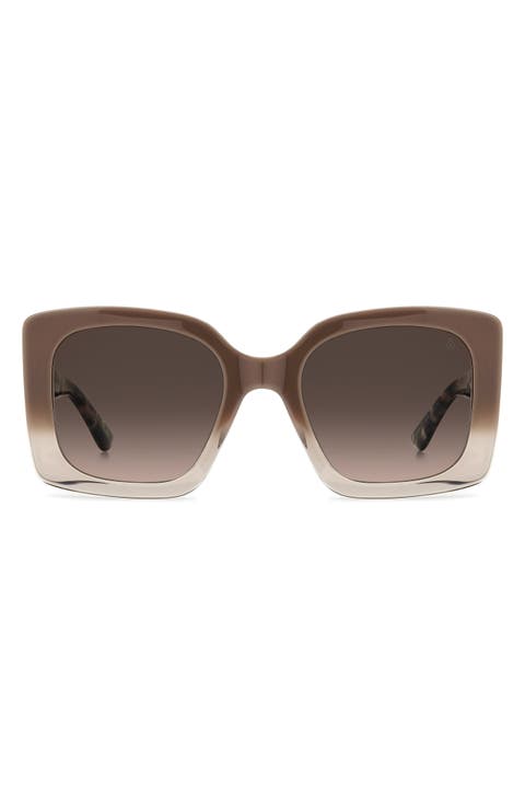 53mm Gradient Square Sunglasses