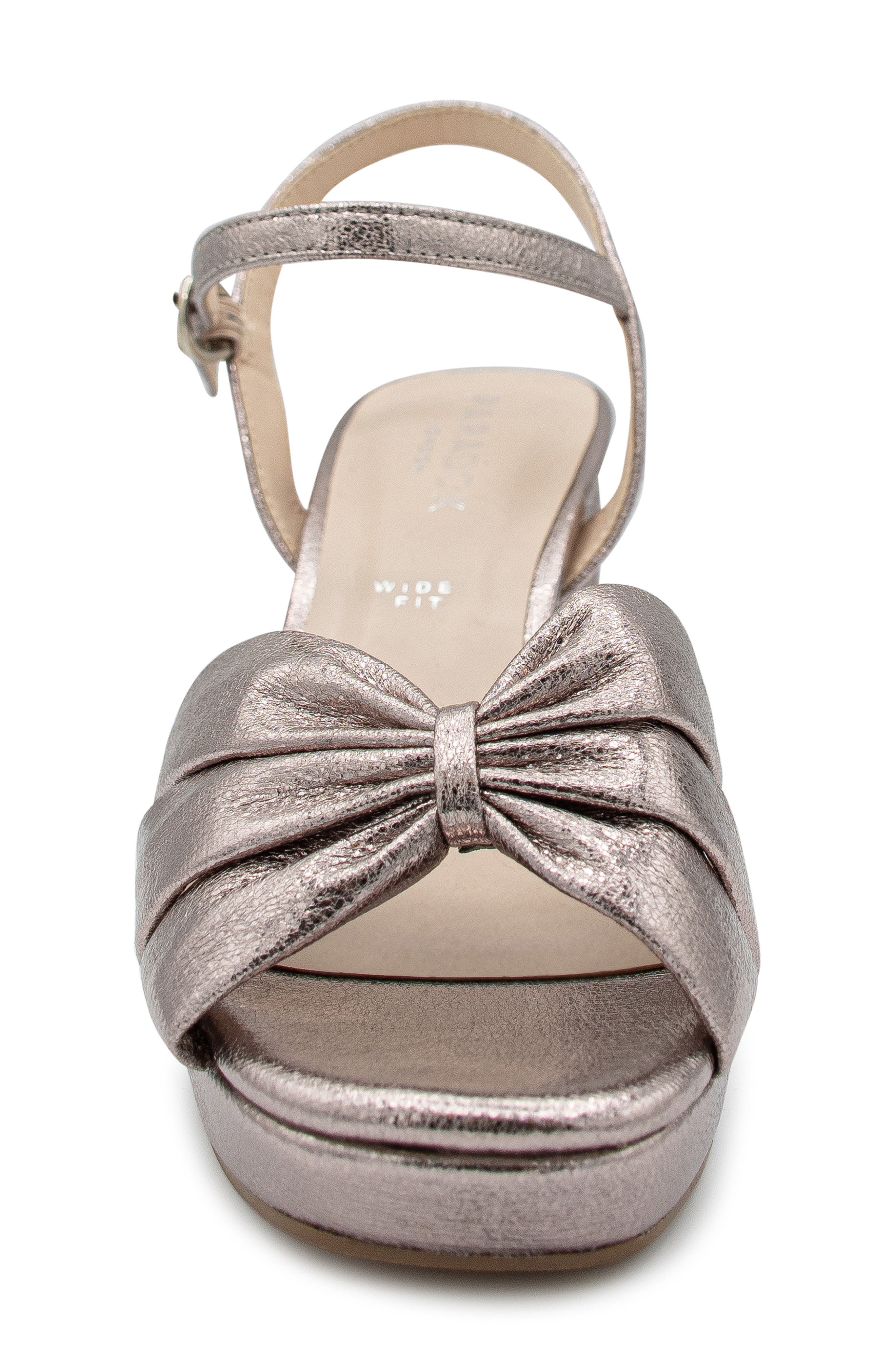 Paradox London Pink Nerita Ankle Strap Platform Sandal, Alternate, color, Pewter