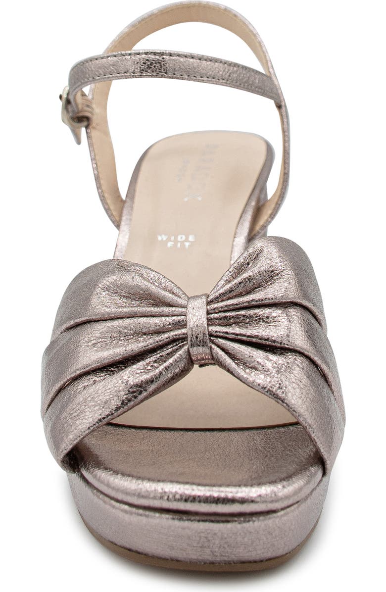 Paradox London Pink Nerita Ankle Strap Platform Sandal, Alternate, color, Pewter