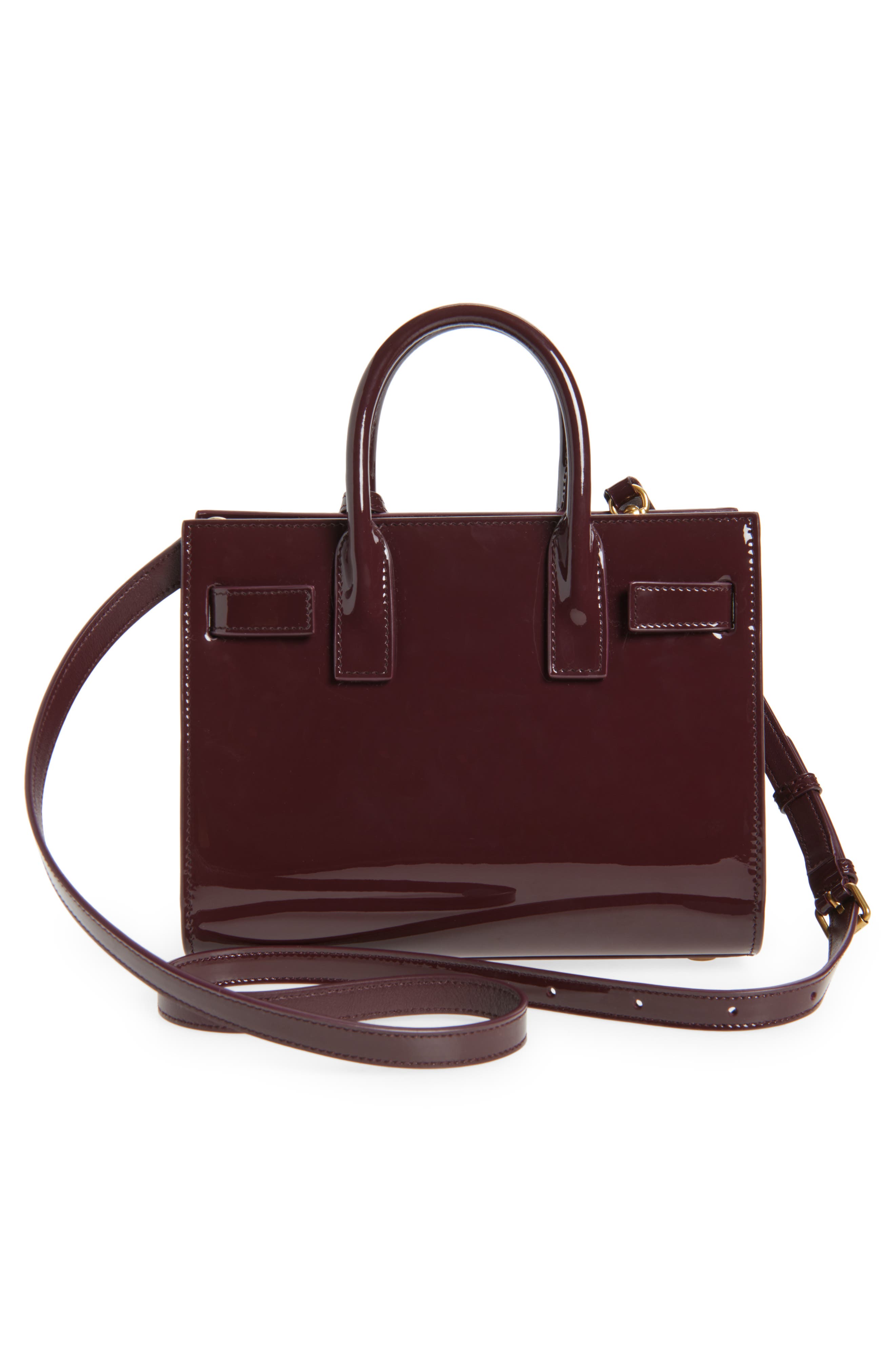 Saint Laurent Nano Sac de Jour Leather Tote, Alternate, color, 