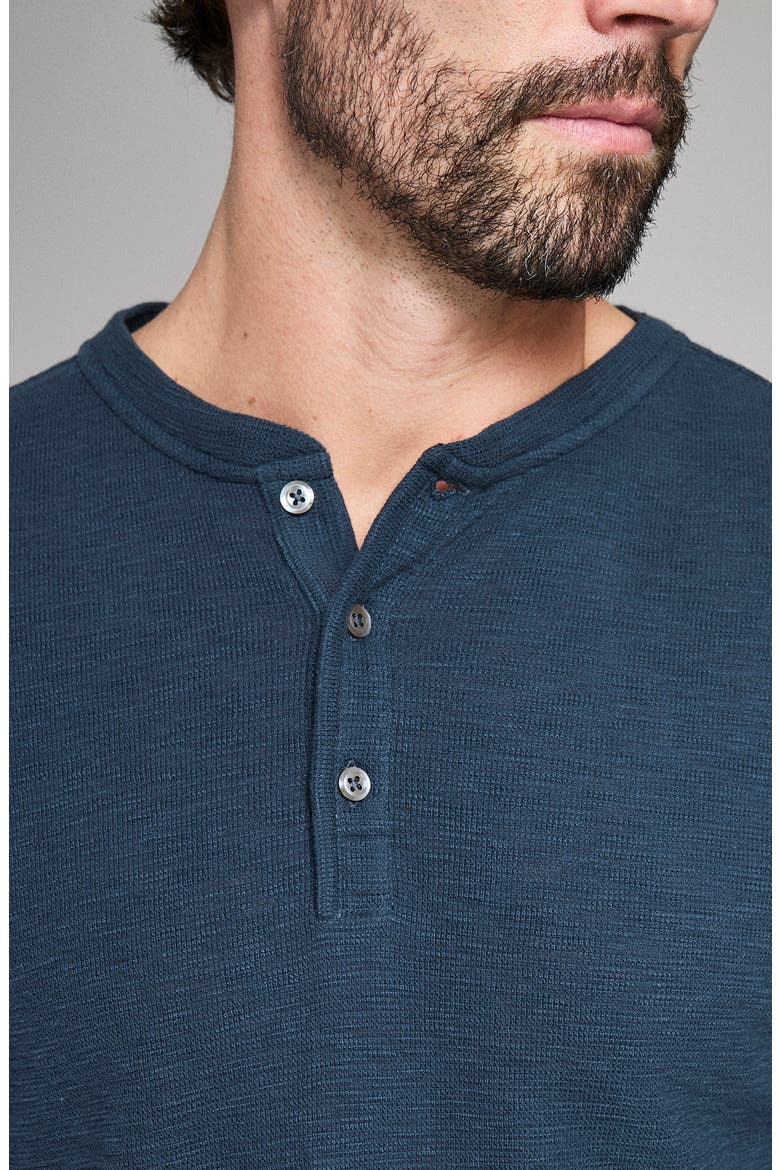 Slub Tuck Henley, Alternate, color, CARBON BLUE