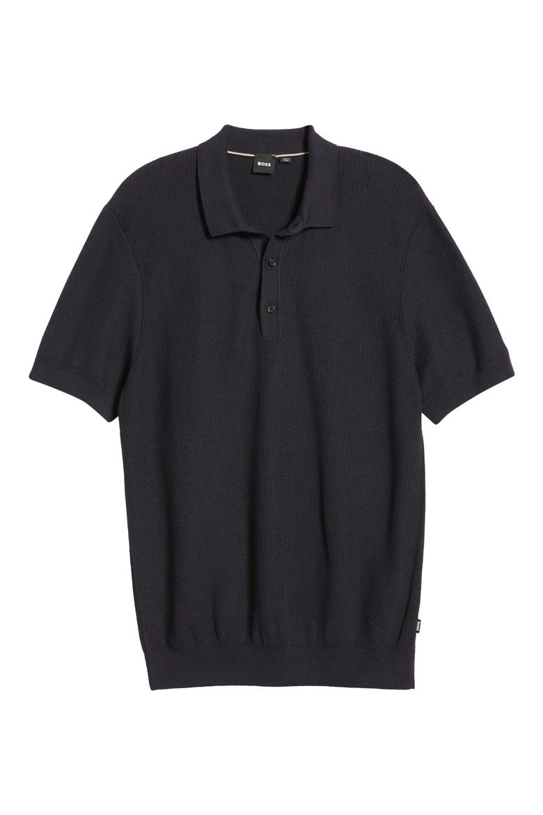 Daremo Cotton Blend Polo Sweater, Alternate, color, DARK BLUE