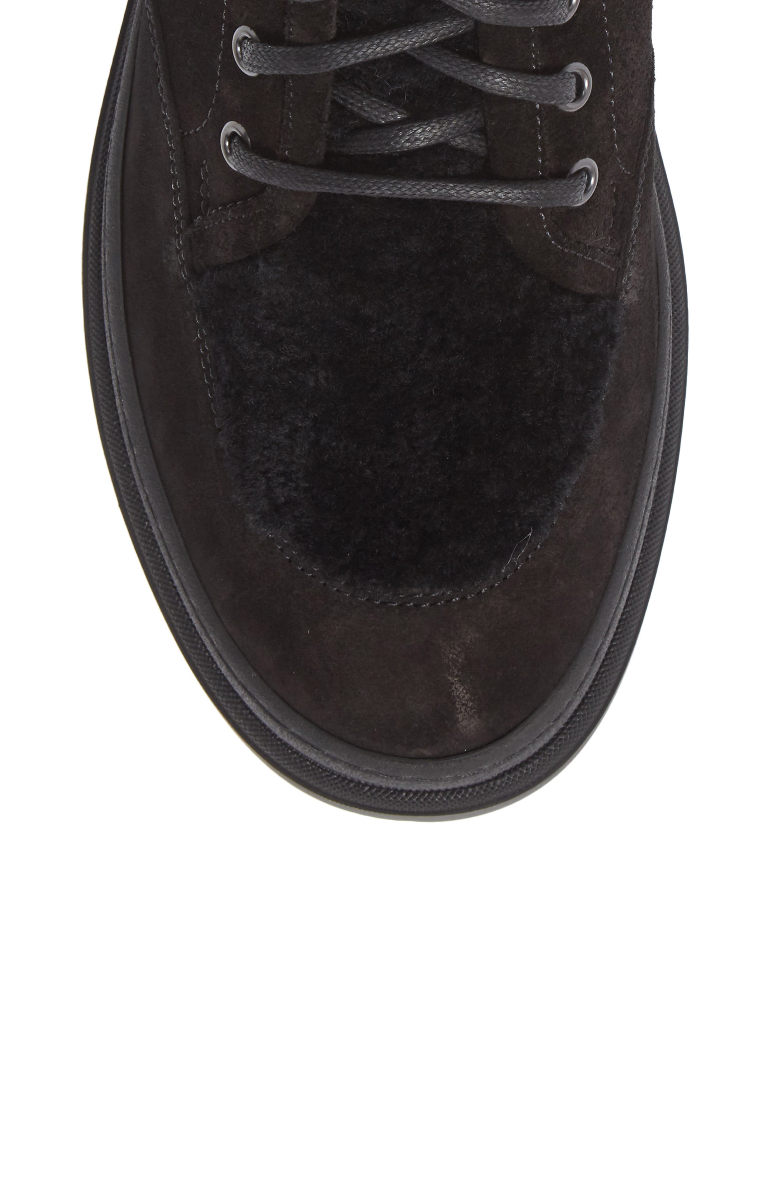 Aquatalia Tristian Lace-Up Boot with Genuine Shearling Trim, Alternate, color, 