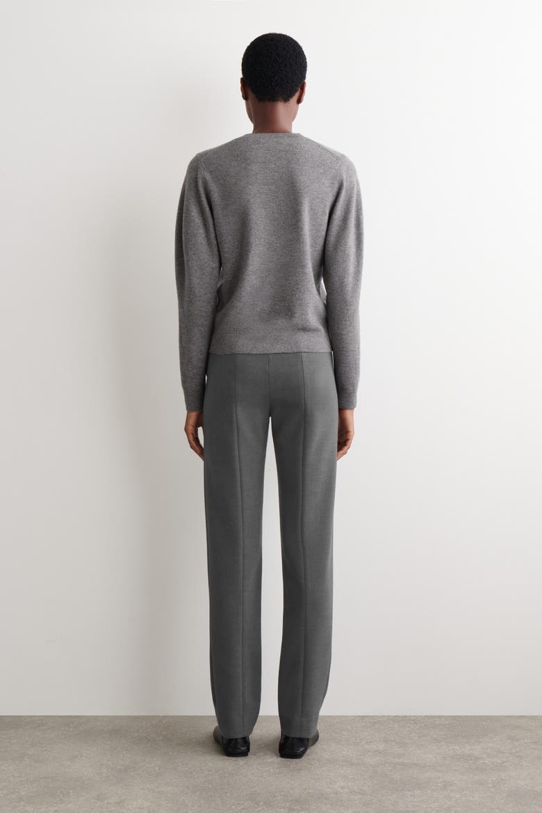 Slim Straight-Leg Pants, Alternate, color, GRAY