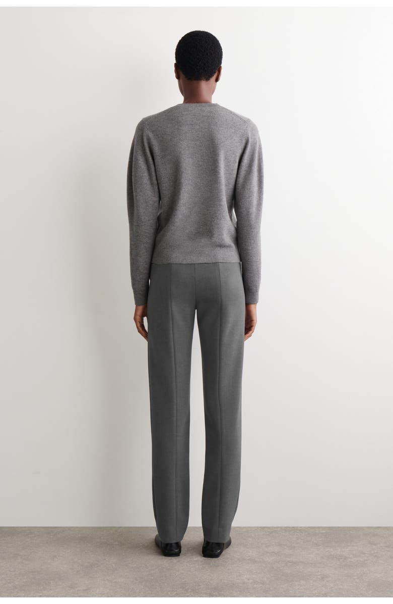 COS Slim Straight-Leg Pants, Alternate, color, Gray