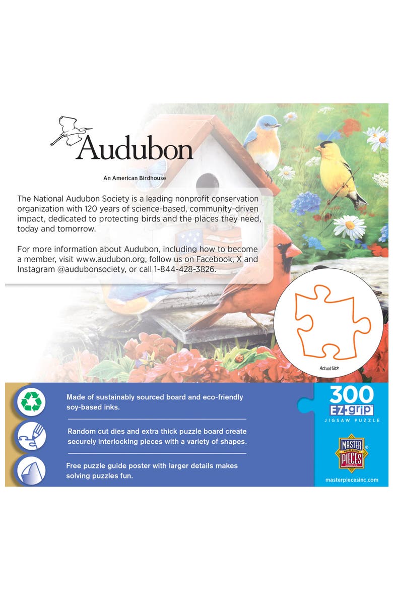 An American Birdhouse 300 Piece Puzzle, Alternate, color, Multicolor
