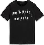 John Varvatos No Music Graphic T-Shirt