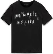 John Varvatos No Music Graphic T-Shirt
